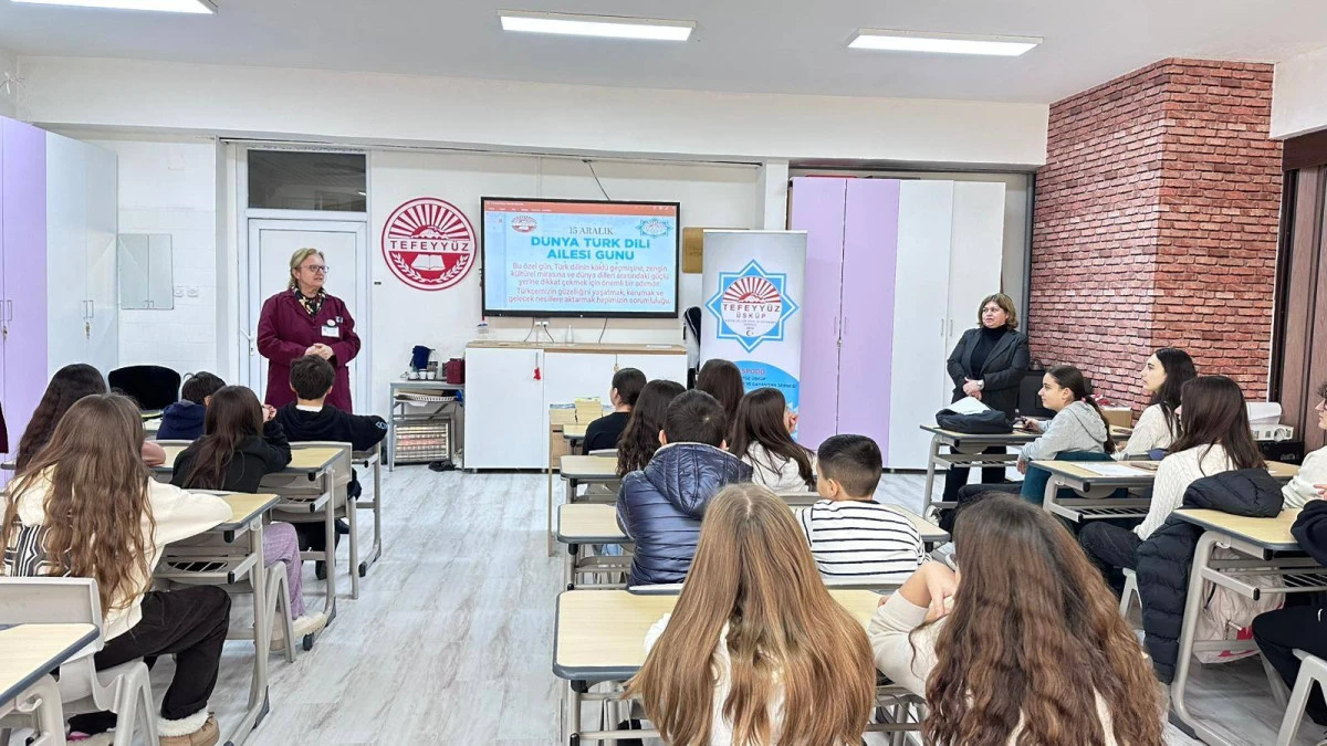 15 Aralık &ldquo;D&uuml;nya T&uuml;rk Dili Ailesi G&uuml;n&uuml;&rdquo; Tefeyy&uuml;z Okulu&rsquo;nda &ouml;zel etkinlikle kutlandı