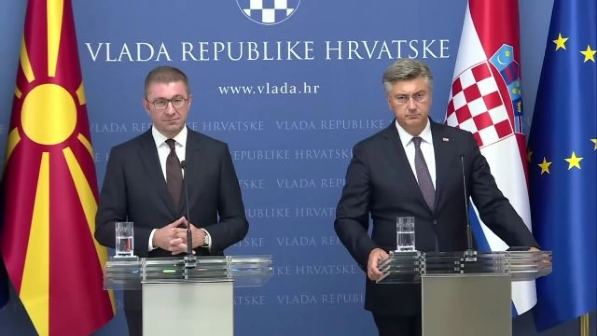 Başbakan Mickoski, Ohri'de Hırvatistan Başbakanı Plenković'i ağırlayacak