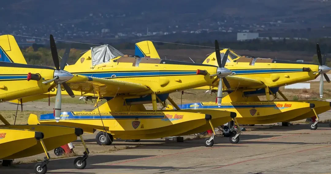 Başbakan Mickoski: &Uuml;&ccedil; Air Tractor yangın s&ouml;nd&uuml;rme u&ccedil;ağının bakımı tamamlandı