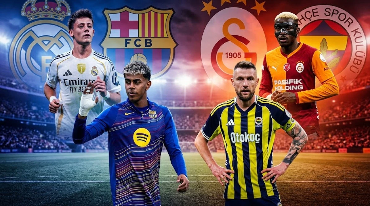 Dikkat, y&uuml;ksek dozda futbol! Bug&uuml;n El Clasico, yarın Galatasaray-Fenerbah&ccedil;e