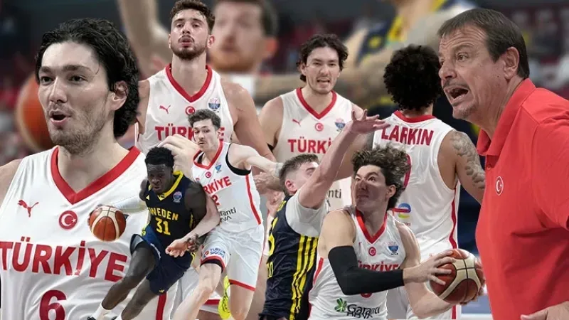 Türkiye Basketbol Takımı çeyrek finalde! Türkiye İsveç'i devirdi!