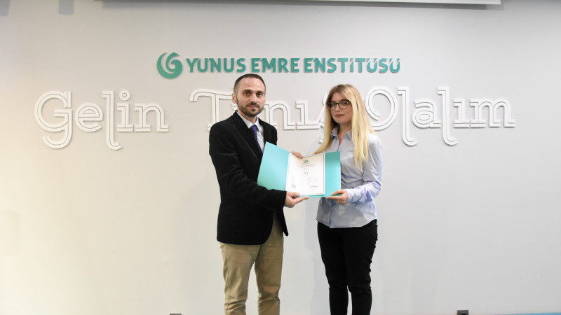 Üsküp Yunus Emre Enstitüsü’nde sertifika töreni: “Bu yolculuk sadece bir başlangıç”