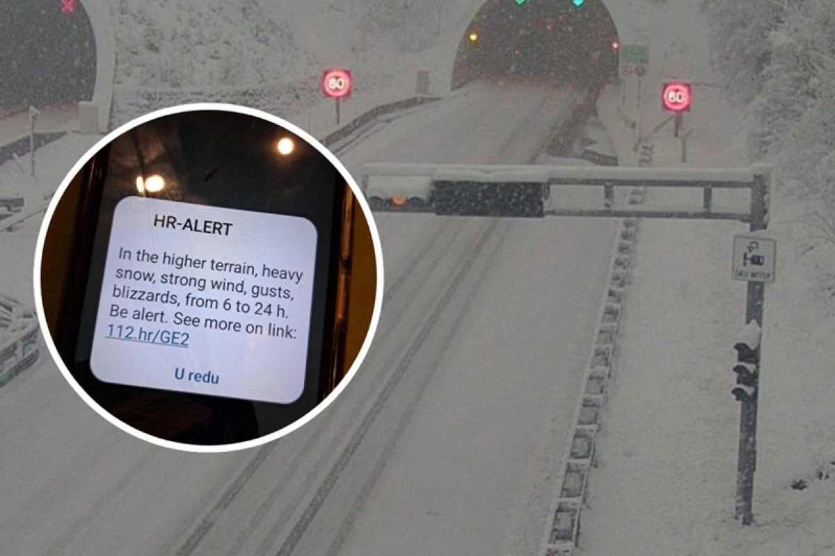 Hırvatistan&rsquo;da kar alarmı: Otoyollar kapandı, trafik fel&ccedil; oldu