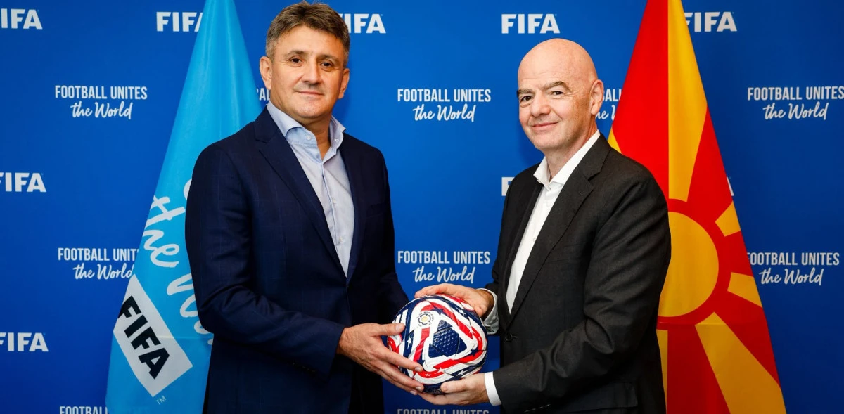 Kuzey Makedonya Futbol Federasyonu da Infantino'ya desteğini &ccedil;ekti