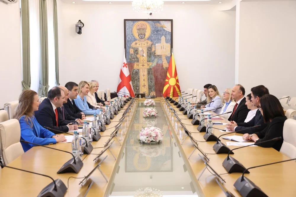 Kuzey Makedonya Meclis Başkanı Gaşi G&uuml;rcistan'da: Parlamenter diplomasiyle dostluk k&ouml;pr&uuml;leri kuracağız