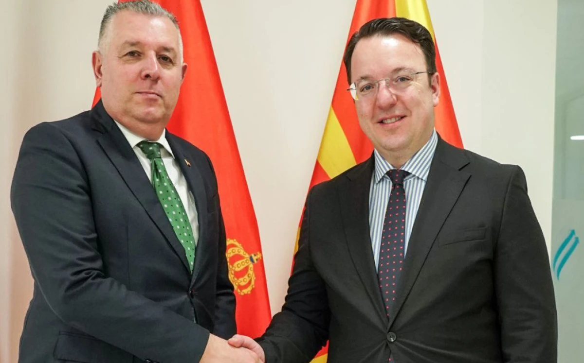 Nikoloski, Karadağ B&uuml;y&uuml;kel&ccedil;isi'ni kabul etti: Yeni u&ccedil;uşlar ve ekonomik işbirliği g&ouml;r&uuml;ş&uuml;ld&uuml;