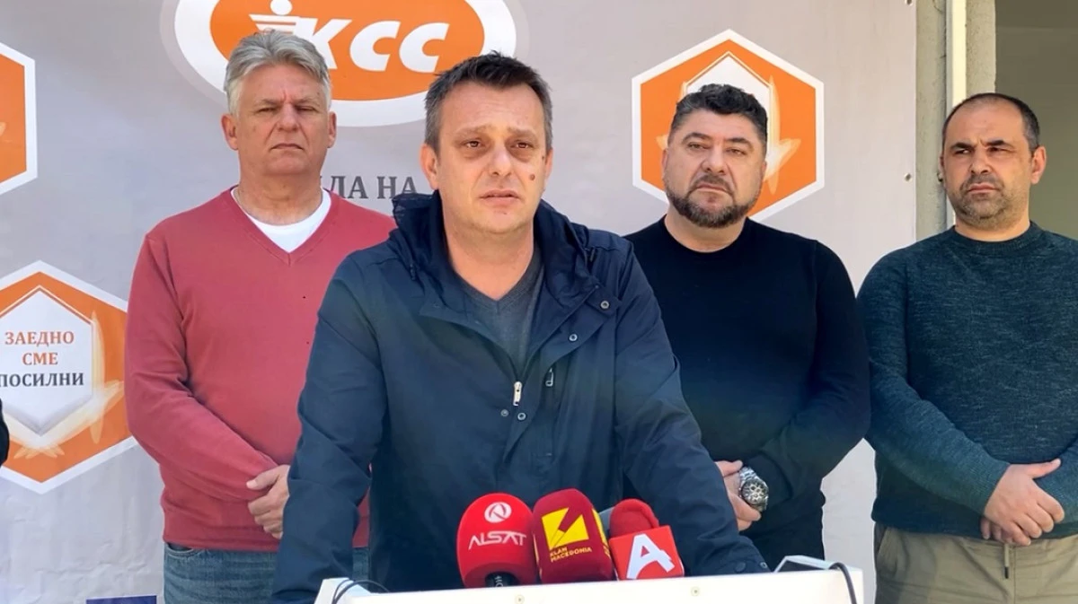 Ralpovski: Makedonya Sendikalar Birliği protestosuna destek veriyoruz