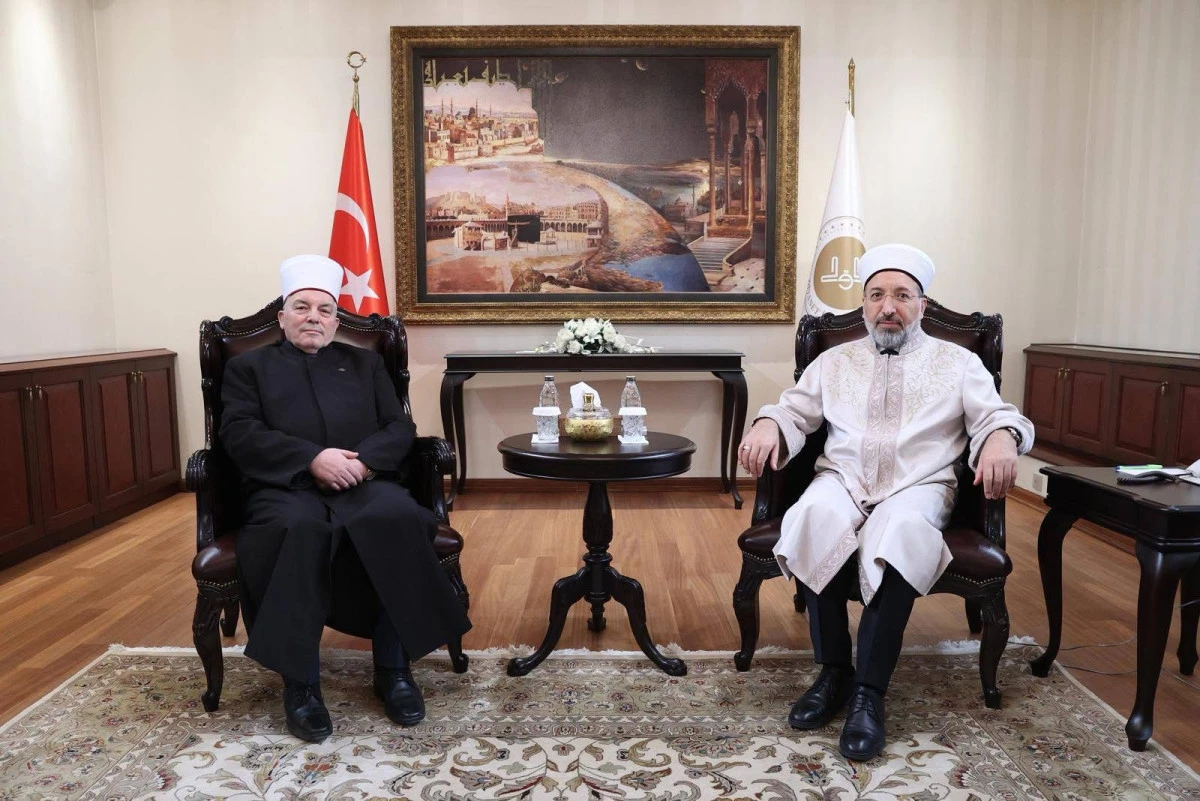 Reis&uuml;&rsquo;l-Ulem&acirc; Fetai, T&uuml;rkiye Diyanet İşleri Başkanı&rsquo;nı &Uuml;sk&uuml;p&rsquo;e davet etti