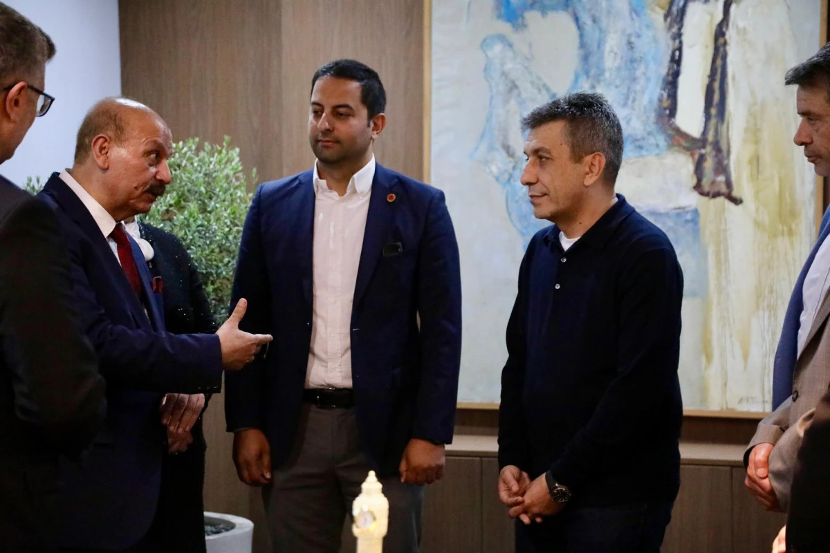 Sait Aleivi&rsquo;ye TM&Uuml;B &uuml;yeliği rozeti takdim edildi