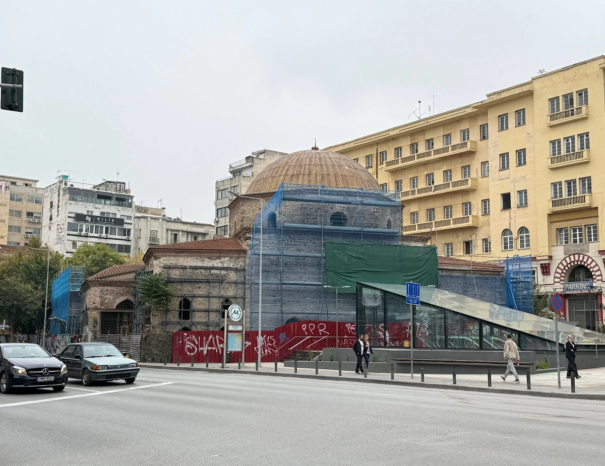 Selanik'te tarihi Hamza Bey Camii restore ediliyor