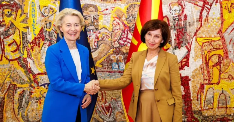 Silyanovska-Davkova&rsquo;dan von der Leyen&rsquo;e: Makedonya en ileri AB adayları arasında yer almayı hak ediyor