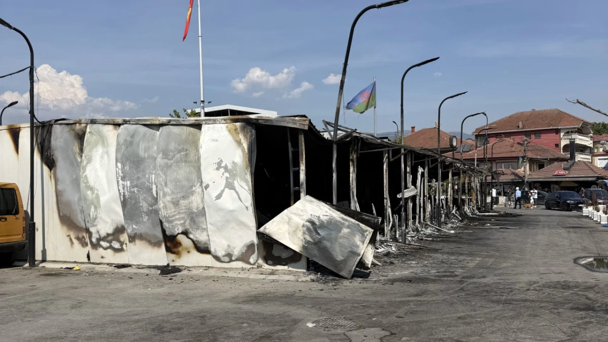 Şuto Orizari'deki yangının kundaklama olduğu iddia ediliyor: