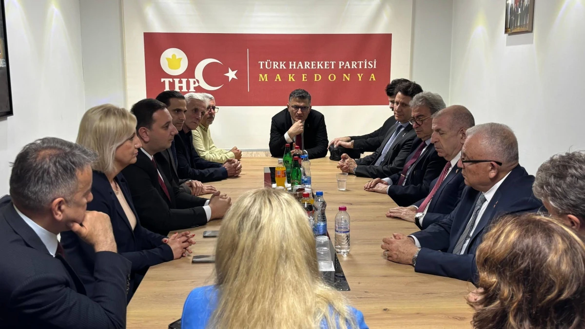 Zafer Partisi Lideri &Ouml;zdağ, &Uuml;sk&uuml;p'te T&uuml;rk siyasi partileri ve sivil toplum kuruluşlarını ziyaret etti