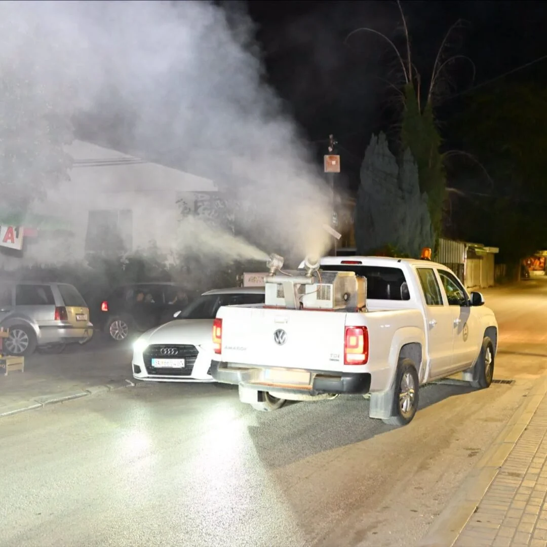 &Uuml;sk&uuml;p'te bu gece sivrisineklere karşı 13. ila&ccedil;lama yapılacak