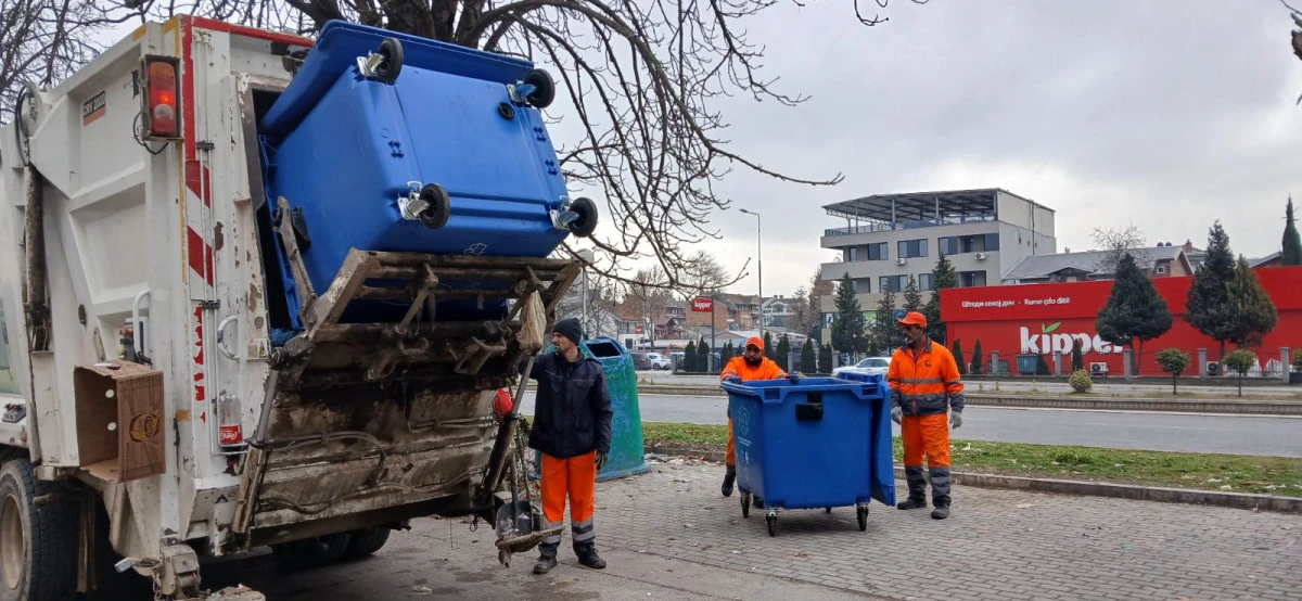 &Uuml;sk&uuml;p&rsquo;te Ocak ayında 13 bin ton atık toplandı